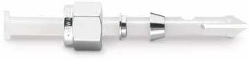 SWAGELOK SS-400-NFSET 1 NUT/1 Front Ferrule/1 Back Ferrule, 316 SS NUT and Ferrule Set, for 1/4 in. Tube Fitting