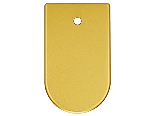 NDZ Performance Magazine Base Plate Finger Extension for CZ P10 S, SC, C, F – Fits 9mm 10 Rd Magazines – Anodized Aluminum – Laser Engraved – Made in USA, Gold, Plain