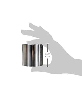 Ibili Pastry Ring 6x4,5 Cm Of Stainless Steel, Silver, 6 X 4.5 Cm