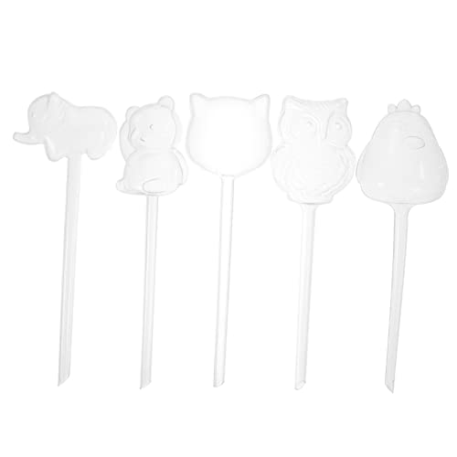 PAMINGONO 5 Unidades De Dispositivos De Riego, Globos De Riego, Bebederos Para Plantas, Riego Automático De Plantas De Interior, Bombillas De Riego Para Interiores, Globos De Agua Para