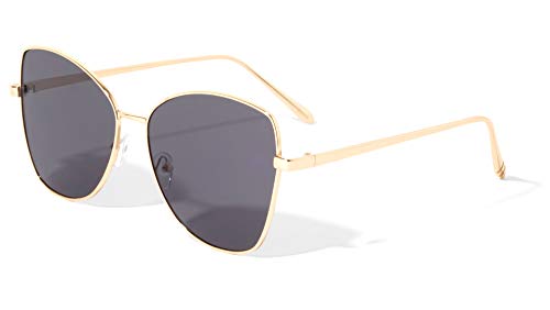 Belgrade Flat Thin Frame Butterfly Sunglasses