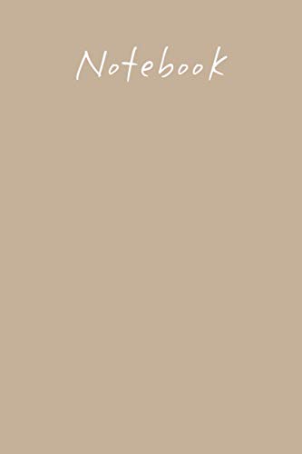 notebook: beige Cover - Size (6x 9 inches) 120 Pages