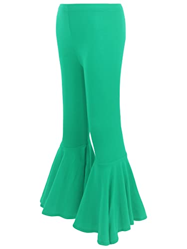 Happy Cherry Baby Kids Girls Bell Bottom Long Pants Flare Cotton Ruffle Leggings3