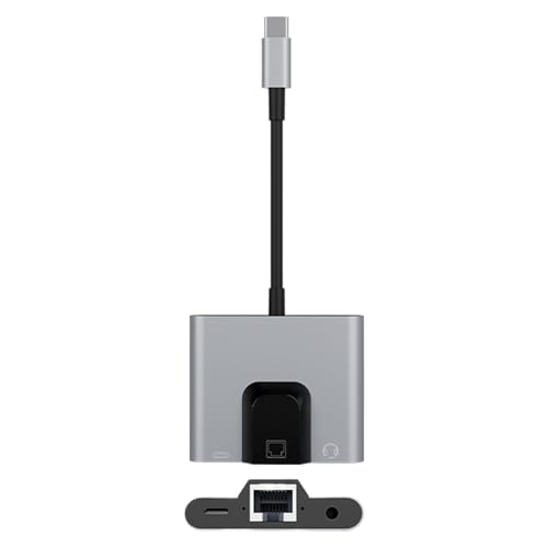 Adaptador USB C Ethernet Gigabit que repara la falta de red fija y audio en PC