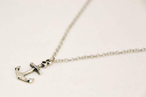 Anchor Necklace For Men, Groomsmen Gift, Men's Necklace With A Silver Anchor Pendant, Silver Chain, Gift For Him, Nautical Necklace, Surfer #TOP3