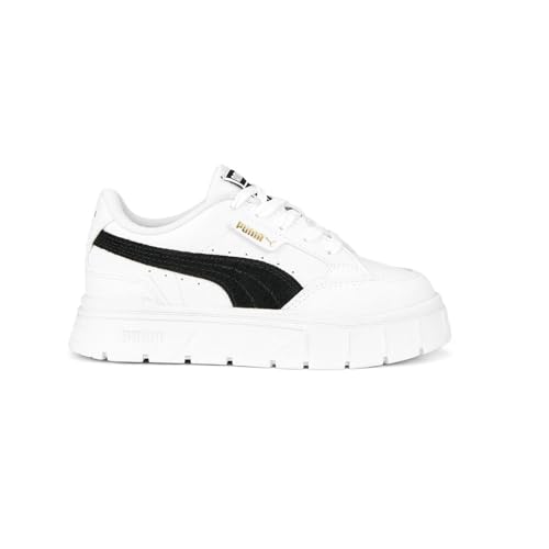 PUMA Kids Girls Mayze Stack Platform Sneakers Shoes Casual - White