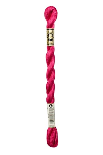 Hilo de Algodón Perla DMC 115, Color Castaña Oscura, Tamaño 5, 792 pulgadas