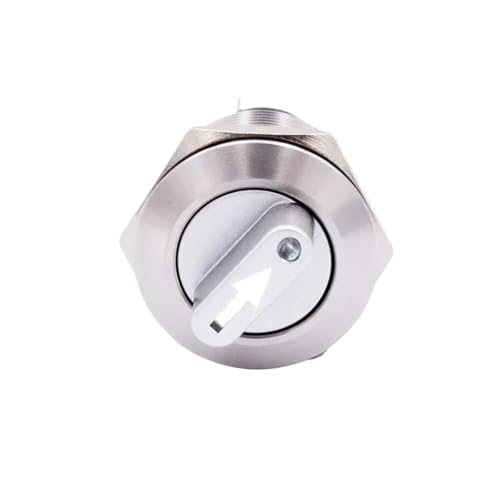 Selector rotativo impermeable IP65 con arnés de cables y luz LED 12V 6