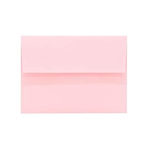 100 Pack A7 Pink Invitation 5×7 Envelopes – Self Seal, Square Flap,Perfect for Baby Shower, 5×7 Cards, Weddings…