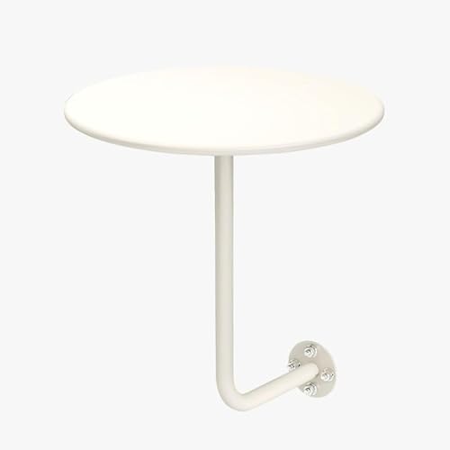 Modern Wall-Mounted Bar Table - L-Shaped Iron Art Floating Desk, Small Round Table for Cafe & Dessert Shop, Stylish End Table - Blue Color