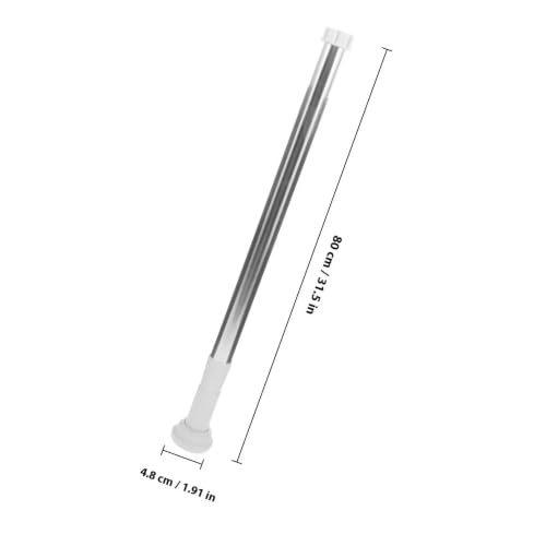 Tringle à rideau de douche sans perçage barre antirouille extensible