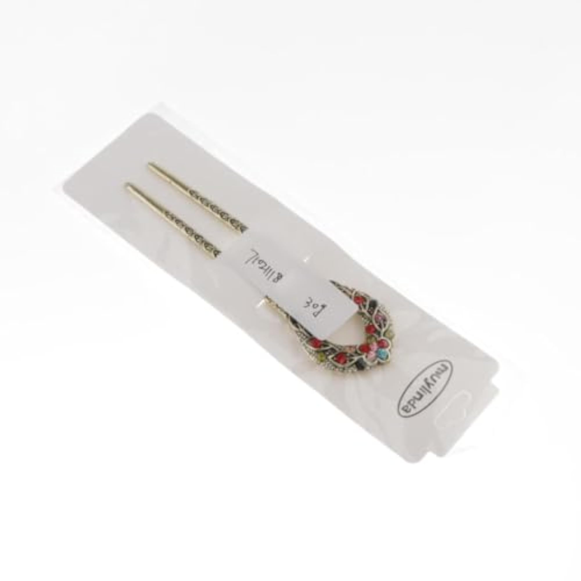 4x U Shape Hair Stick Colorful