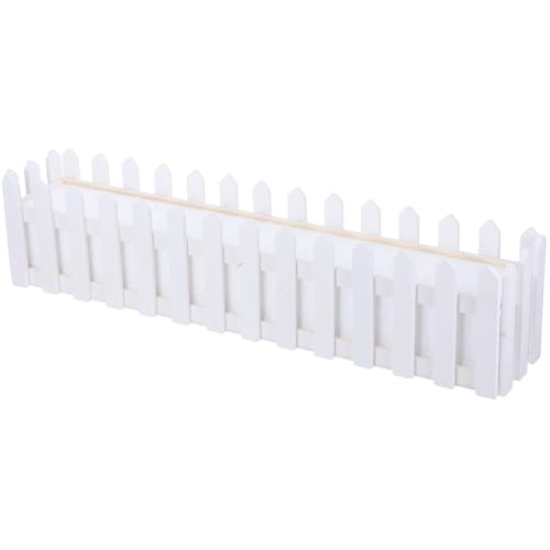 Pot de fleurs rectangulaire en bois de table avec mousse de fixation