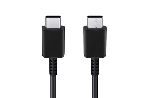 Image of Samsung Original 45W Type C to C 3.3 Ft Fast Charging USB C Cable High-Speed & Data Transfer Compatible with Samsung F16 /F06, F15 /F05 /F55 5G, F14 /F04 /F34 /F54, F23 /F13 (SMG-CBL-BLK-2)
