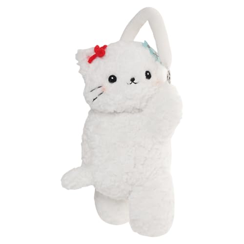 Funda para caja de pañuelos de gato para coche, contenedor de toallas de gato acolchado con hebilla, caja de pañuelos, para decoración interior