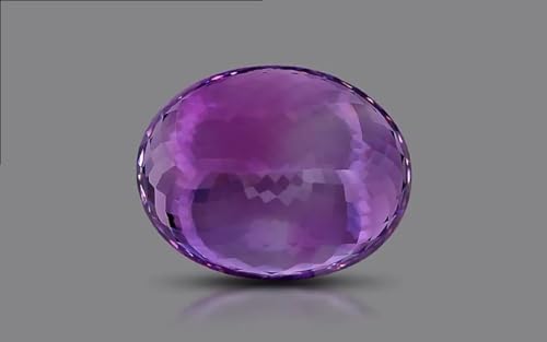 Améthyste naturelle non traitée de 11 carats pure gemme violette certifiée