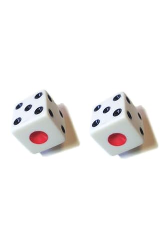 Star Kırmızı Noktali Tavla Zarı; 8,5 mm x 8,5 mm, 1 Çift