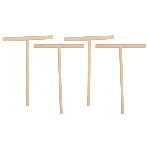Ehwisbe 4X T Forma Crepe Maquina de Crepes Bateador de de Madera Palillo de la Cocina del Hogar Kit