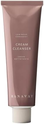 RANAVAT Cream Cleanser - Daily Facial Cleanser Doubles as Waterproof Eye Makeup Remover - Gentle Face Wash to Detoxify and Nourish (3.4 oz)