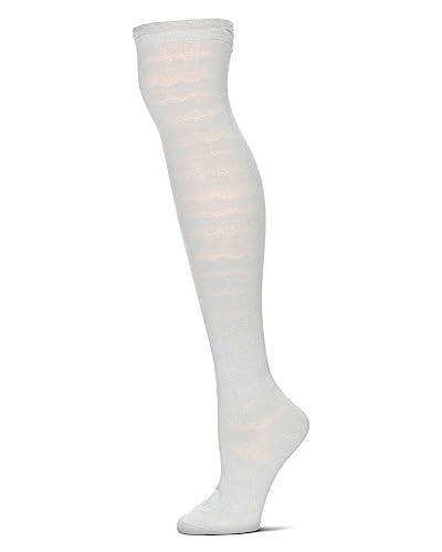 Image of MeMoi Jumbo Cable Over The Knee Cotton Blend Warm Socks