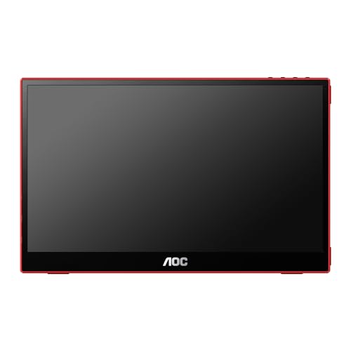 Image of AOC 16G3-16-inch Portable Gaming Monitor Full HD, FreeSync (1920x1080, 144 Hz, MicroHDMI 1.4, USB-C) Black-red