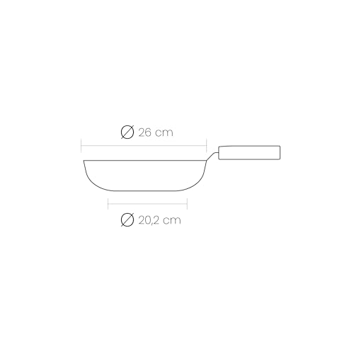 Poêle Ebbe 26 cm IBILI en acier inoxydable compatible induction - 5