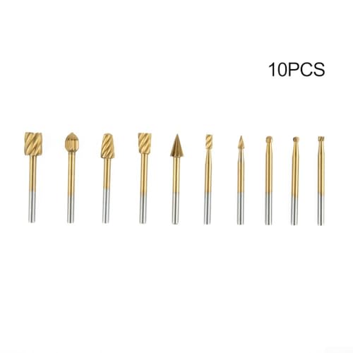 Set de 10 fresas rotativas de carburo para metal y madera miniatura 2