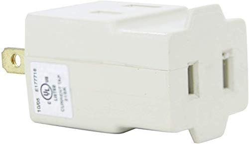 Sunlite 04054-SU Polarized Cube Taps, 3 Outlets, Ultra-Compact Design, Use for Electronics, Appliances, Mobile Devices, Home and Travel, Ivory Color, UL Listed image 5