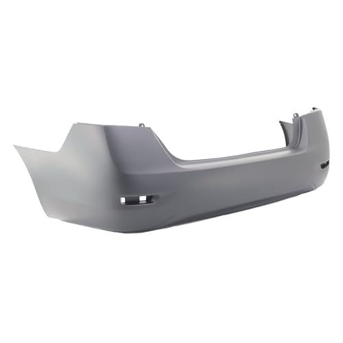 Image of FitParts Compatible with Nissan Sentra 2013-2015 Rear Bumper Cover | Primed, Without Parking Sensor Holes, Sedan, Ready to Paint, OEM 850223SH0J, NI1100292