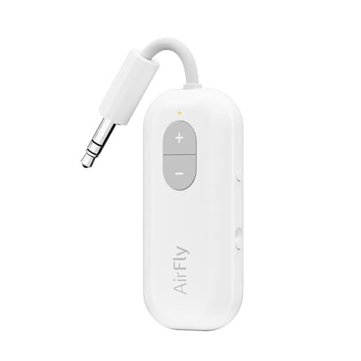 Twelve South AirFly SE Audio Streaming for TV/Airplane to Wireless Headphones – Wireless Adapter for AirPods, Airplane, Car, Gym, Home, Use with Any 3.5 mm Audio Jack