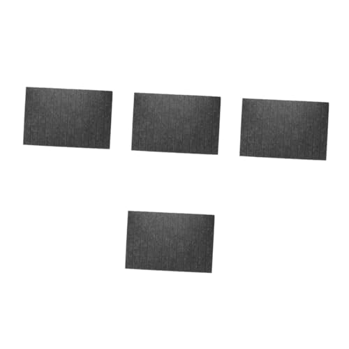 TOPBATHY 4 Piezas tablero de fieltro decoración de pared diseño de interiores Fieltro decorativo decoración personalizada tablón de anuncios tira de corcho tablero de pared Poliéster Grey