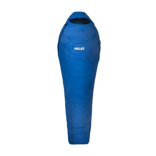 MILLET - Sac De Couchage BAIKAL 750-2 Saisons Léger Résistant 10 °C, Bleu, Ouverture Droite
