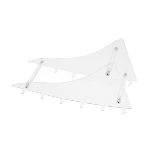 OUNONA Acrylic Cutter Display Holder Sturdy Kitchen Knife Rack for Countertop