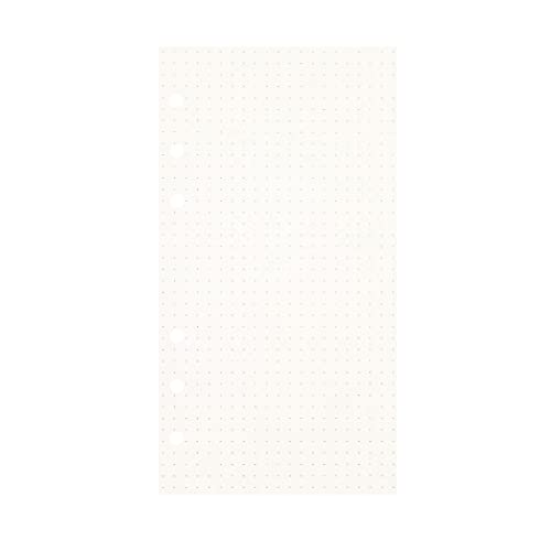 Image of Zelten Loose Leaf Punched Paper Refills Paper for 6 Hole Binder Personal Organizer Diary Notebook Refillable Planner (Dotted,A6 /6 Hole)