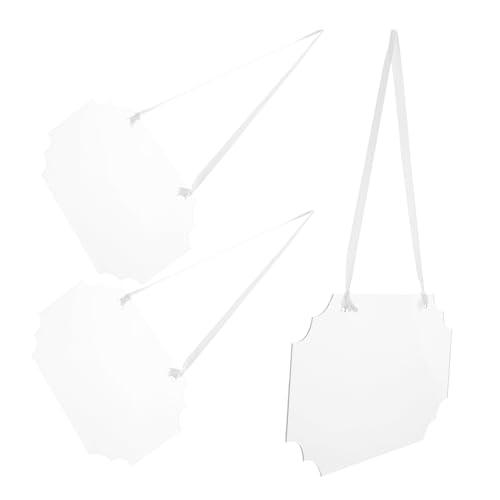 COHEALI Etiquetas Acrílicas Personalizables 3 Piezas Tableros de Notas para El Hogar Y La Oficina