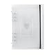 DOUSELLA 30 Blätter A5 Binder Fotokartenalbum Photocard Binder 6 Ringe Ringordner Kpop Fotoalbum Halter Fotoalbum Ringbuchhülle Loseblatt Fotokartenalbum Fotokarten Binderalbum für Foto Bilder