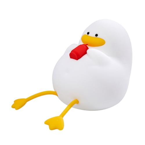 Lámpara de mesa noche Pato silicona recargable