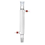 Deschem 200mm 24/40 Glass Liebig Condenser Jacket 20cm West Column with Removable Hose Connections Total...