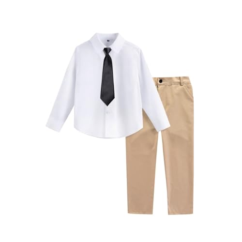 Vestido formal casual para adolescentes conjunto de 3 piezas de alta comodidad con lazo