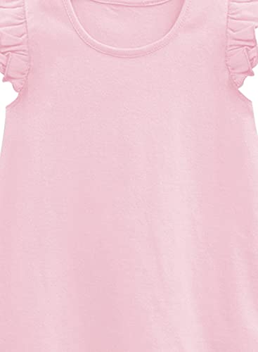 Image of A.T.U.N. (All Things UBER Nice) Girl's Polyester Regular Fit Solid Round Neck Knee Length Regular Top