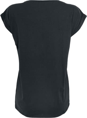 David Bowie Glitchy Femme T-Shirt Manches Courtes Noir Large - Les Beatles, Paul McCartney, John Lennon, RIngo Starr, George Harrison David Bowie Glitchy Femme T-Shirt Manches Courtes Noir Large – Image 3