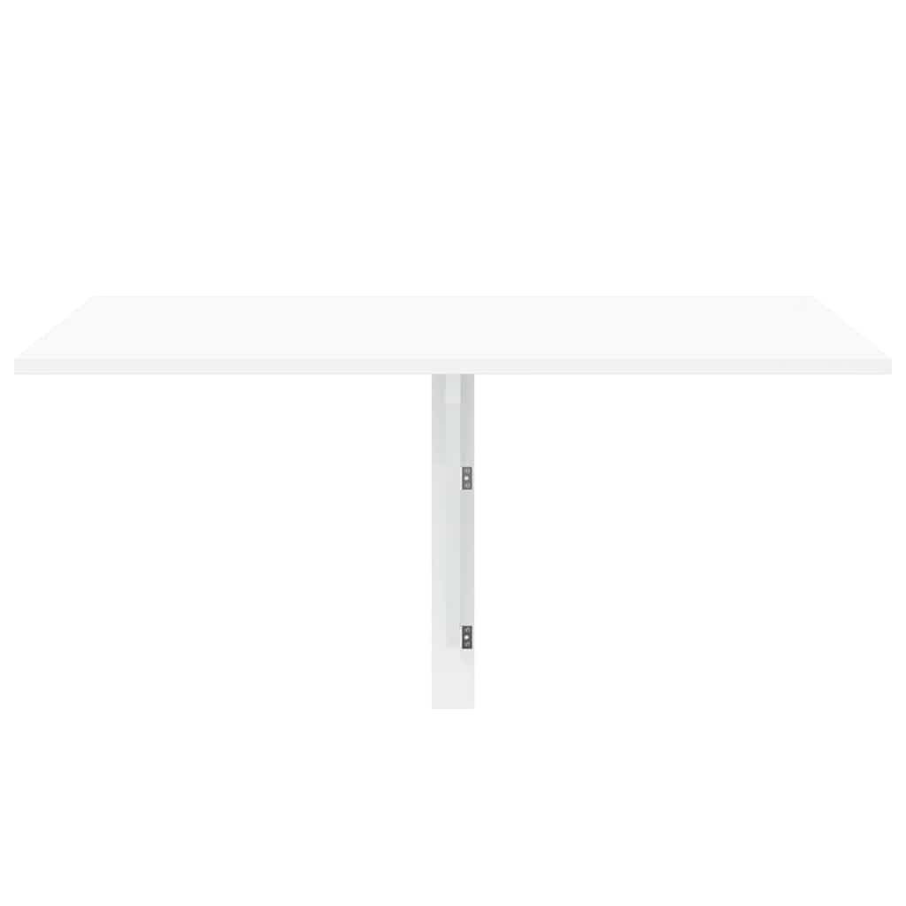 vidaXL Mesa de Pared Plegable contrachapada Blanco Brillo 100x60x56 cm