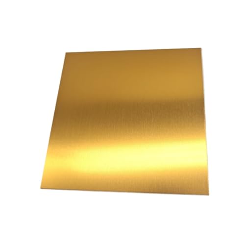 Plaque plate anodisée 5052 or sans reflet pour marquage laser