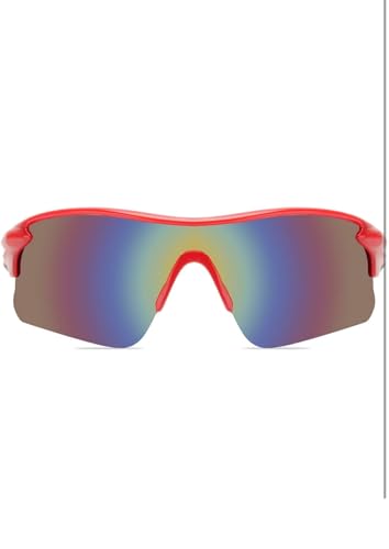 Image of Sports Sunglasses for Men & Women | UV400 Protective Shield Lens | Lightweight Cycling, Running, Driving, Cricket, Fishing & Outdoor Wraparound Sunglasses
