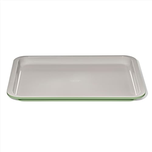 OXO Good Grips Non-Stick Pro Ceramic Coated Metal Bakeware Half Sheet Pan — Basil, Ceramic Non-stick Baking Pans for Oven, Baking Sheet, Cookie Sheets for Oven