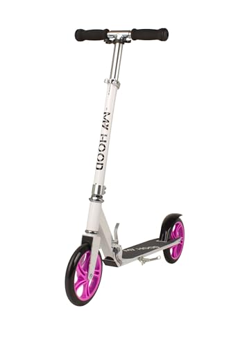 My Hood 200 Scooter - White/Pink
