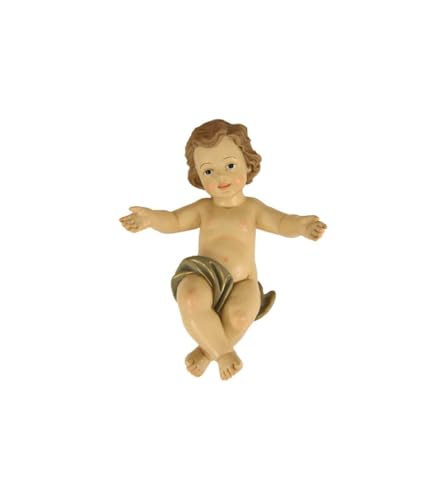 FADEDA Enfant Jésus - Hauteur : 5 cm - Peinte à la main - Figurine de crèche détaillée - Décoration de table de Noël - Accessoires de crèche