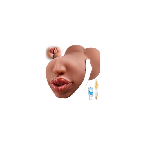 Male Masturbators Oral Sex Toys for Men Masturbation Toy Pocket Pussy Masturbator with Sexy Fat Lips Vivid Tongue and Teeth Realistic Male Stroker Blowjob Adult Men Sex Toy for Man Masturbation Orgasm