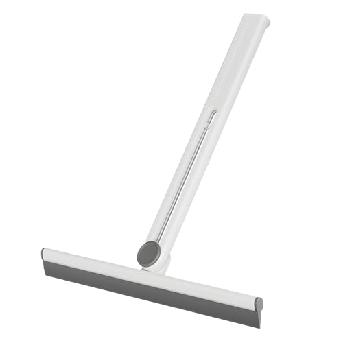 Bodhi2000 Travel-Friendly Squeegee Double-Sided Window Scraper Design for Excellent Cleaning Power Glass Doors Water Wiper Portable Efficient Grey