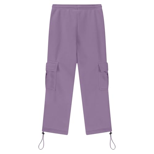 Cargo Joggers for Boys Drawstring Active Workout Jogger Pants Relaxed Fit Trousers Hiking Cargo Pants with Flap Thigh Pockets4